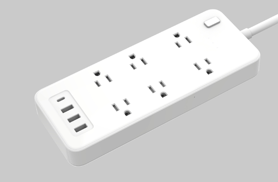 Bom preço. 32W Smart Power Strip com várias portas USB Sua ferramenta essencial para o escritório em casa on-line