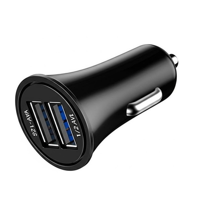 comprar Carregador de carro USB duplo ABS 12V-24V com entrada e saída de 2.4A 3.0A online manufacture