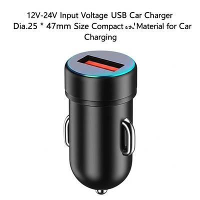 comprar Carregador de Carro USB Duplo 2.4A Entrada 12V-24V para Smartphones Tablets online manufacture