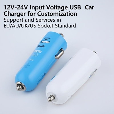 comprar Carregador USB duplo 2.4A 3.0A Saída para 12V-24V Entrada UE/UA/Reino Unido/EUA online manufacture